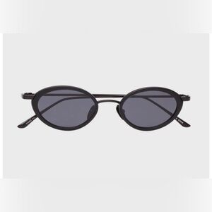 Black Women’s Oval Boom Sunglasses by Le Specs